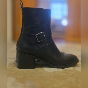 Italian Genuine Leather Belted Boots